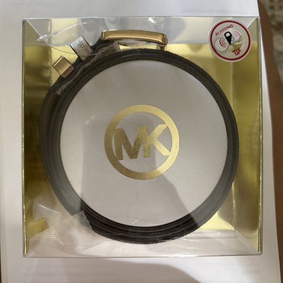 Michael Kors Accessories - NWB Michael Kors Womens Belt Gold Buckle White Vanilla Color Sz S/M